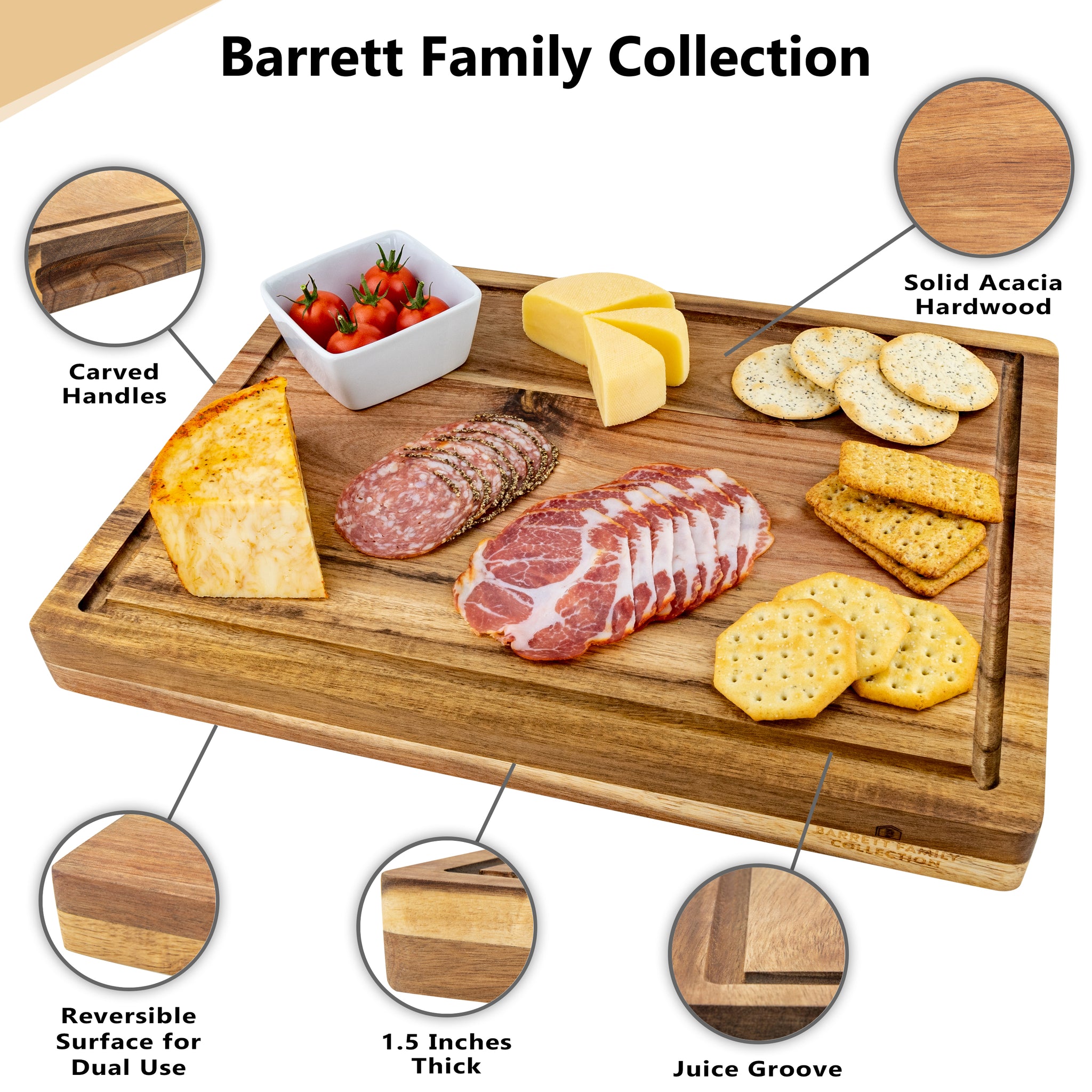 Arched Cherry Juice Groove Cutting Board 9.5 x 12 – Hailey Home